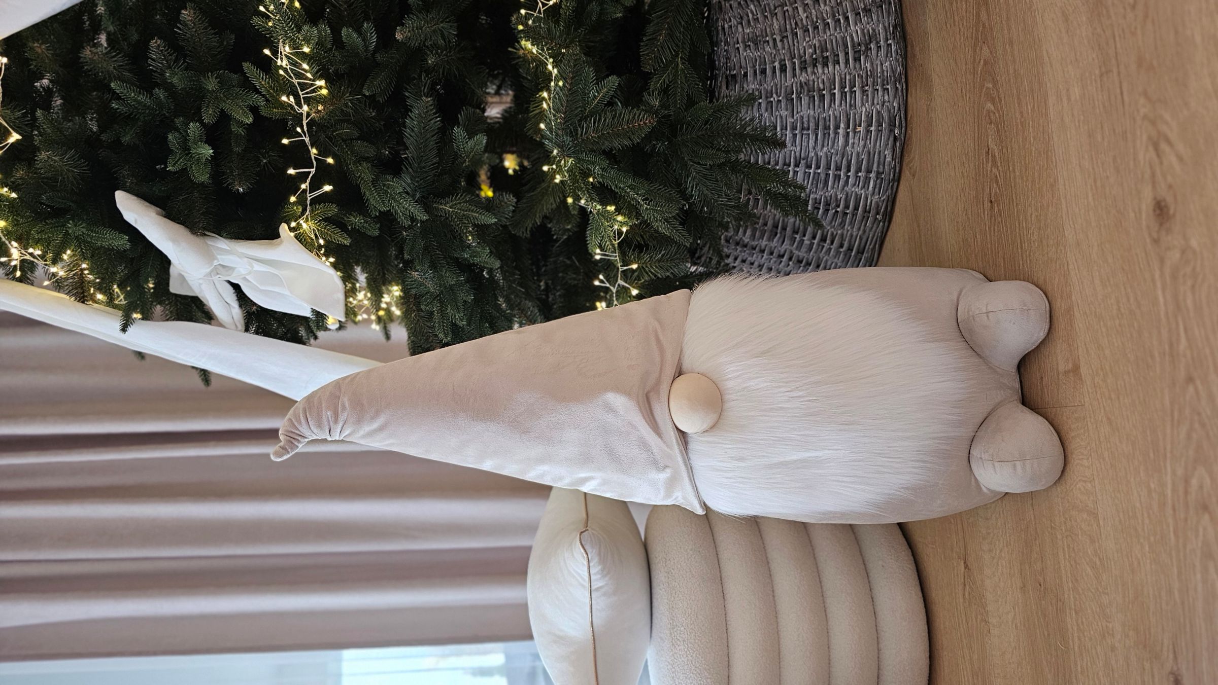 Skrzat dekoracja stojąca beżowy zdjęcie 1