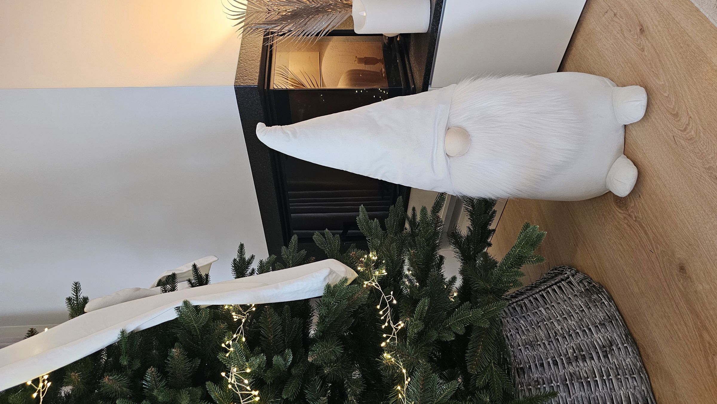 Skrzat dekoracja stojąca biały zdjęcie 3