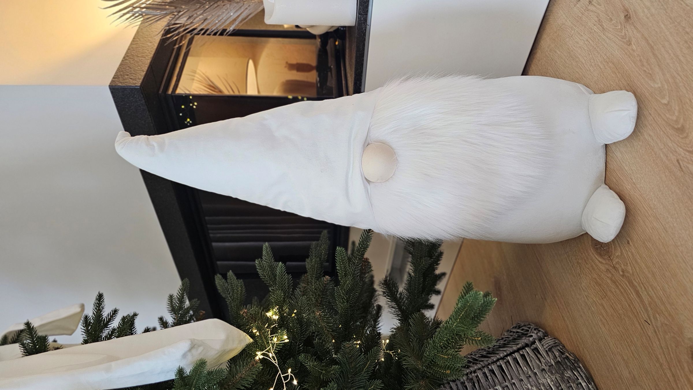 Skrzat dekoracja stojąca biały zdjęcie 4