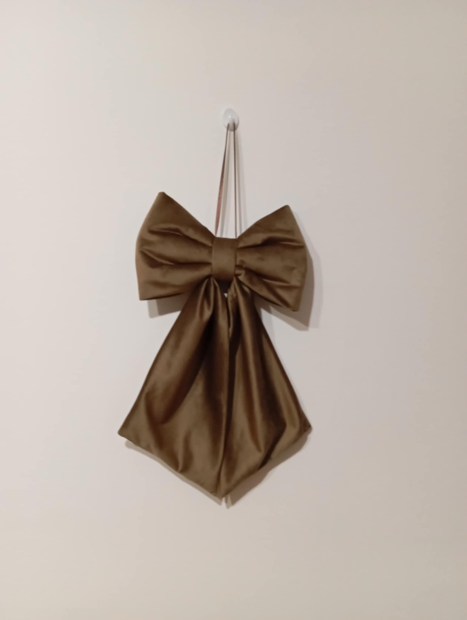 kokarda brązowa welvet zdjęcie 3