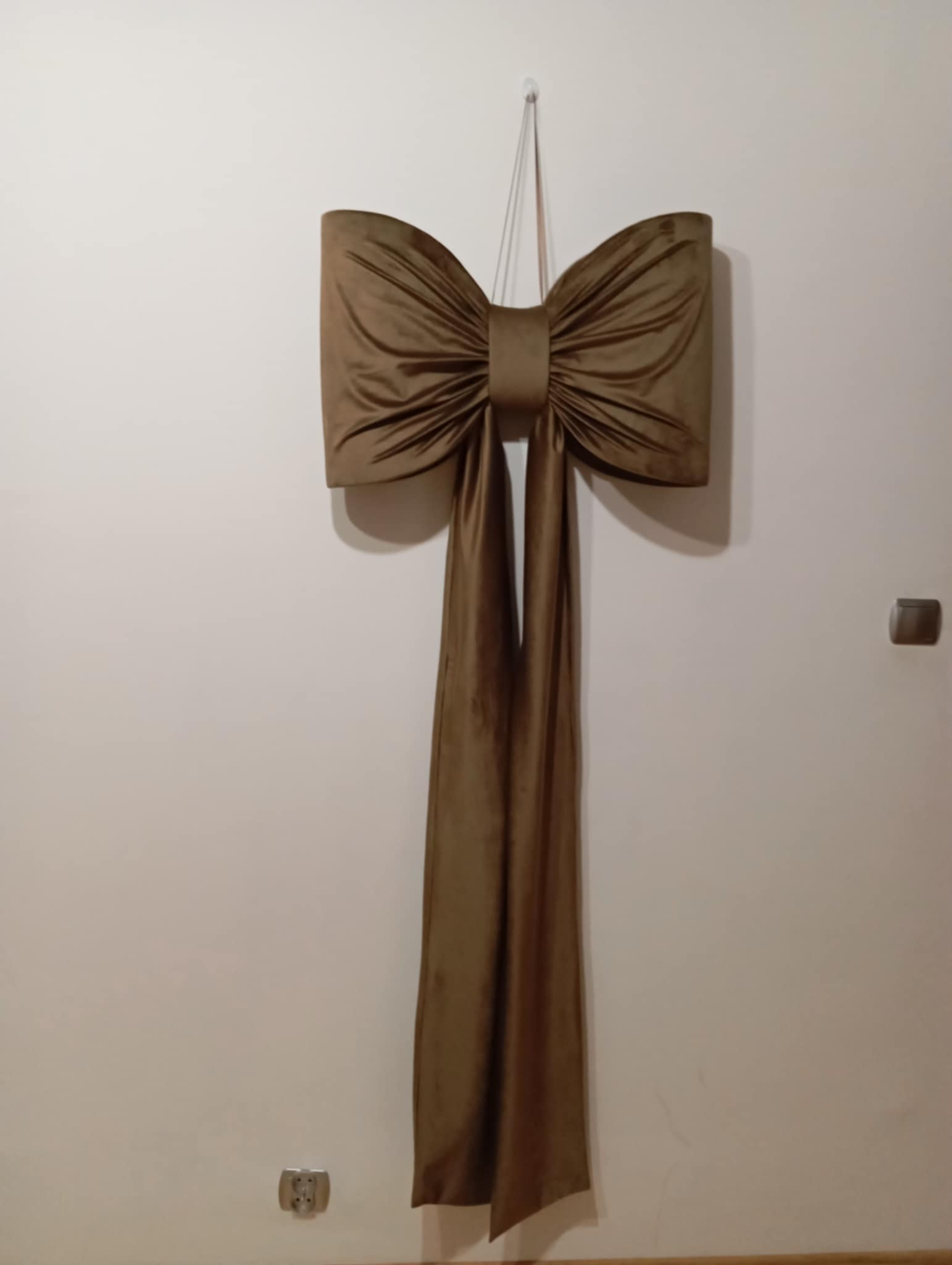 kokarda brązowa welvet zdjęcie 1