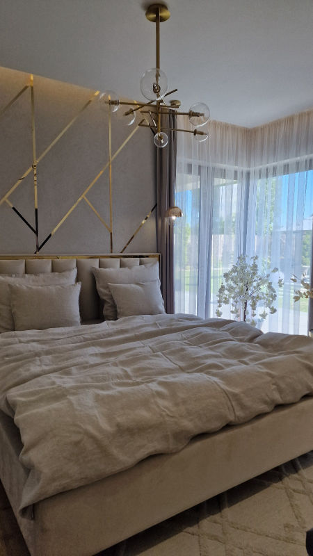 Poszwa na poduszki len 100% kolor melanż szarobeżowy