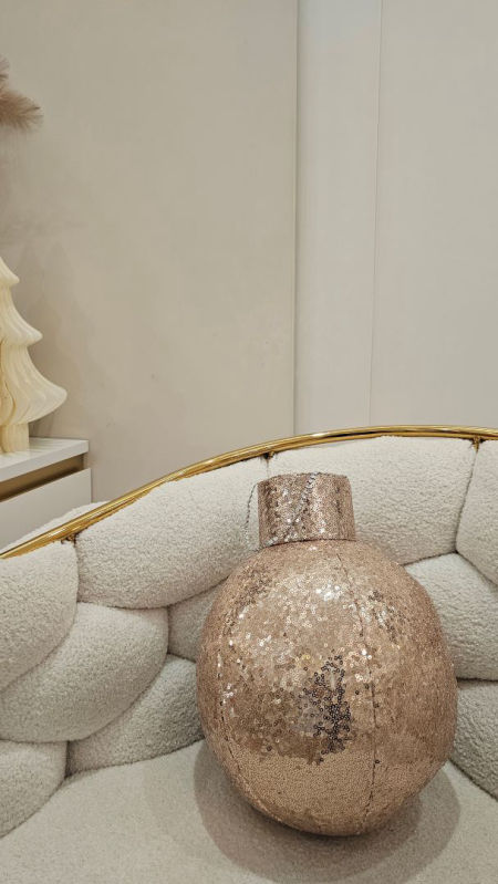 poduszka bombka szampańskie złoto (róż)