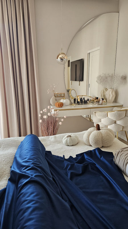 Tkanina Velvet granatowy