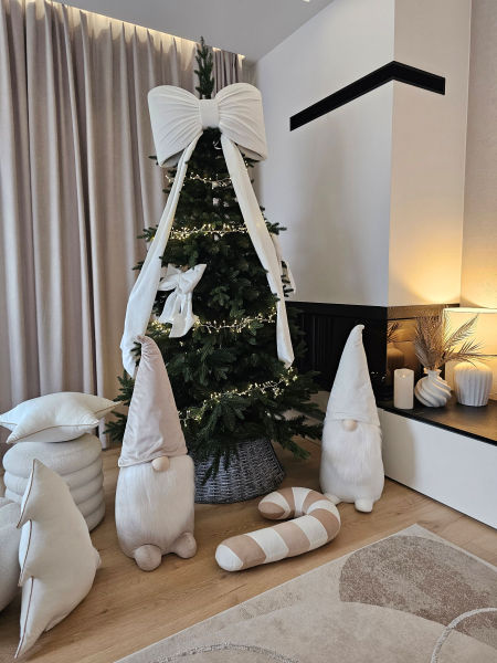 Skrzat dekoracja stojąca beżowy