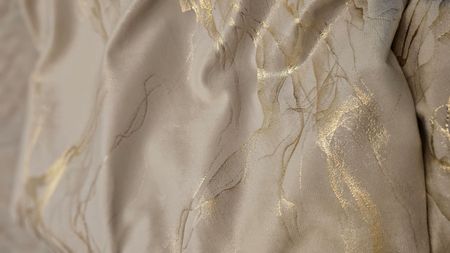 Tkanina Velvet krem ze złotem