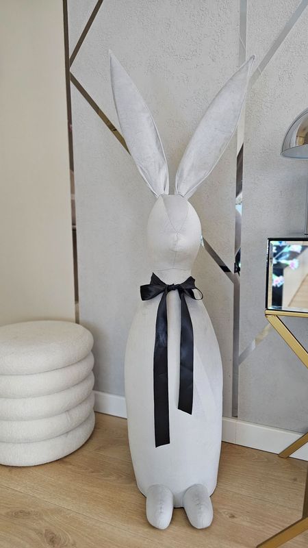 Zając 130cm szary velvet