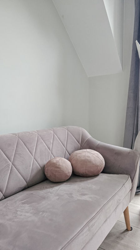 Poduszki piłki velvet różowy