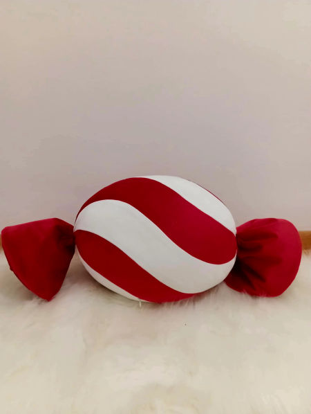 poduszka cukierek czerwona