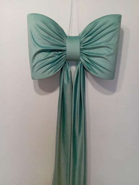 kokarda mięta/turkus velvet