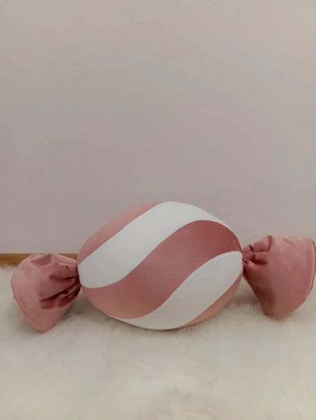 poduszka cukierek różowa