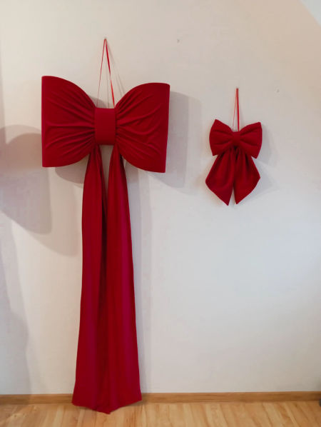 kokarda czerwona velvet